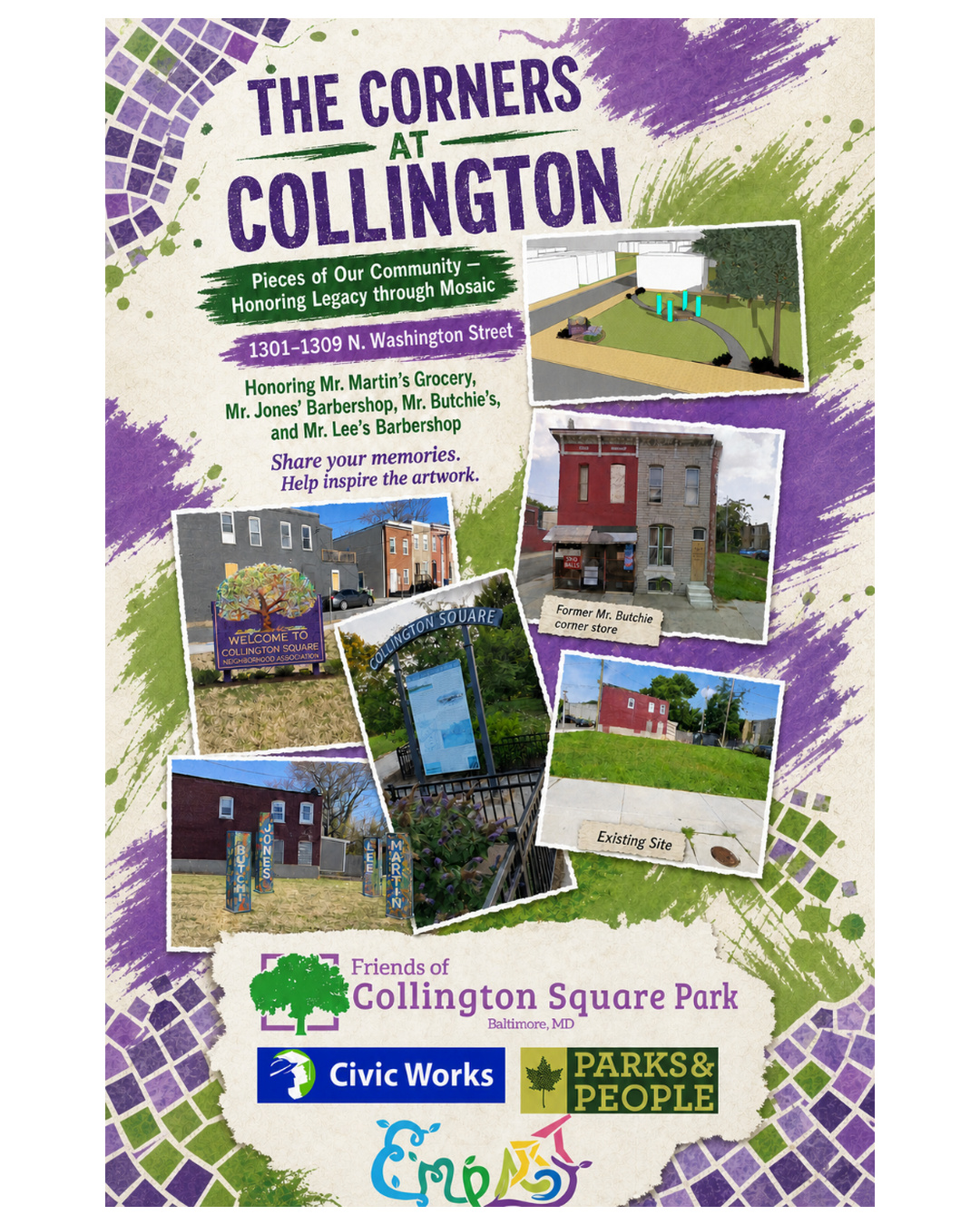 The Corners at Collington project flyer